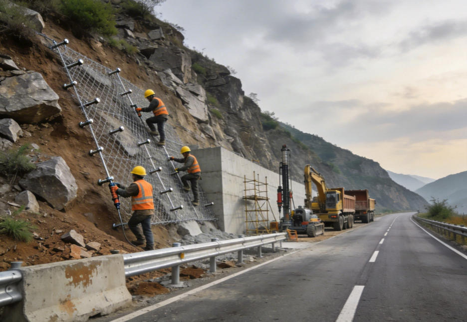 大鹏新区公路道路护坡